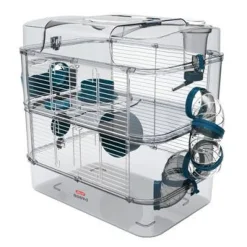 Online Duo Hamster Cage 2-Story Blue Shop Small Animal Find All Of The Essentials