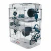 Best Trio Hamster Cage 3-Story Blue Shop Small Animal Find All Of The Essentials