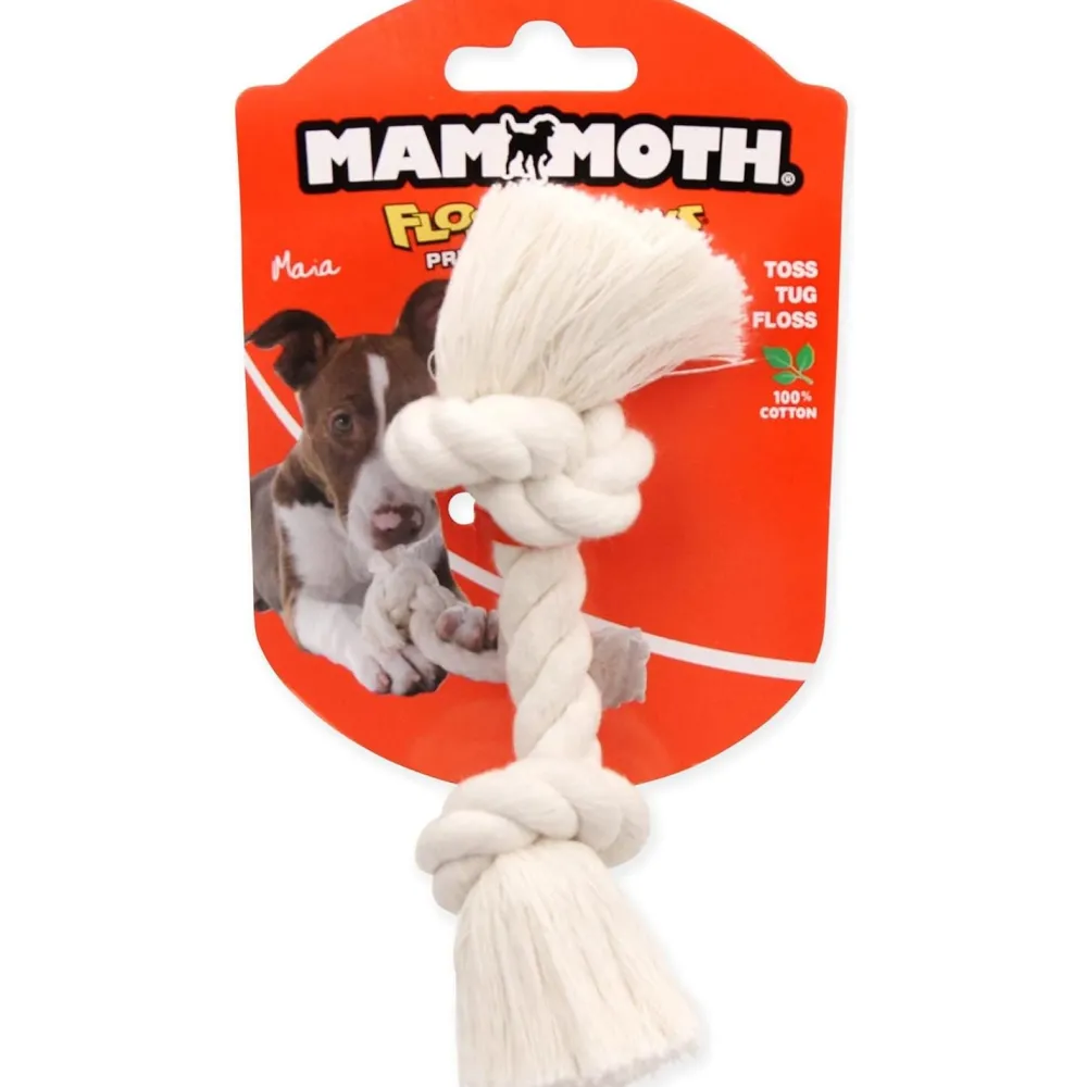 Discount Rope Bone White 2 Knot Bone Supplies Leashes, Collars, Beds, Flea & Tick, Etc. | Toys Interactive, Plush, Etc.