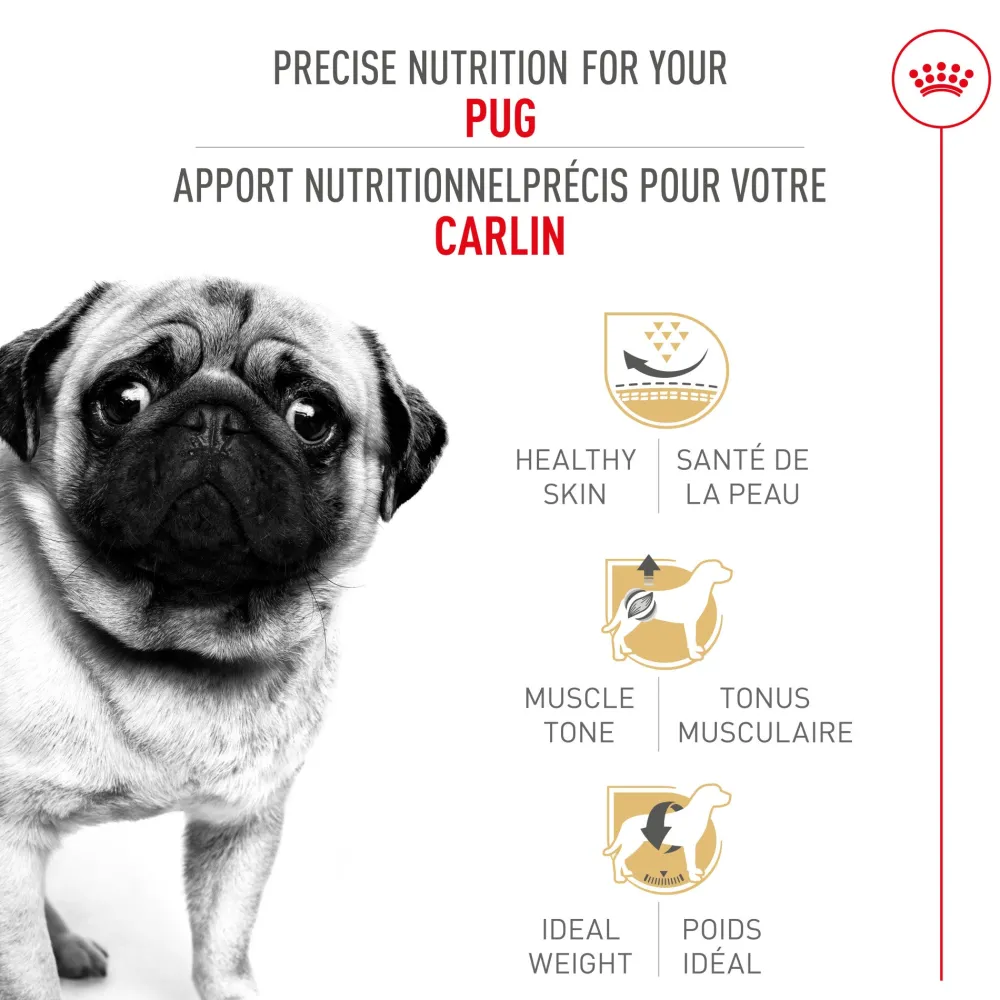 Online ® Breed Health Nutrition® Pug Adult Dry Dog Food Food Dry, Wet, Freeze Dried, Etc.