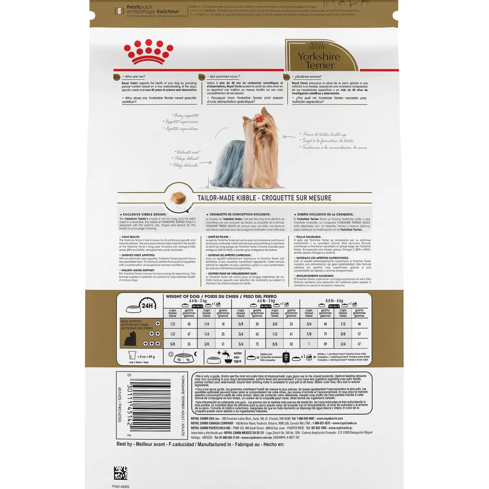 Online ® Breed Health Nutrition® Yorkshire Terrier Adult Dry Dog Food Food Dry, Wet, Freeze Dried, Etc.