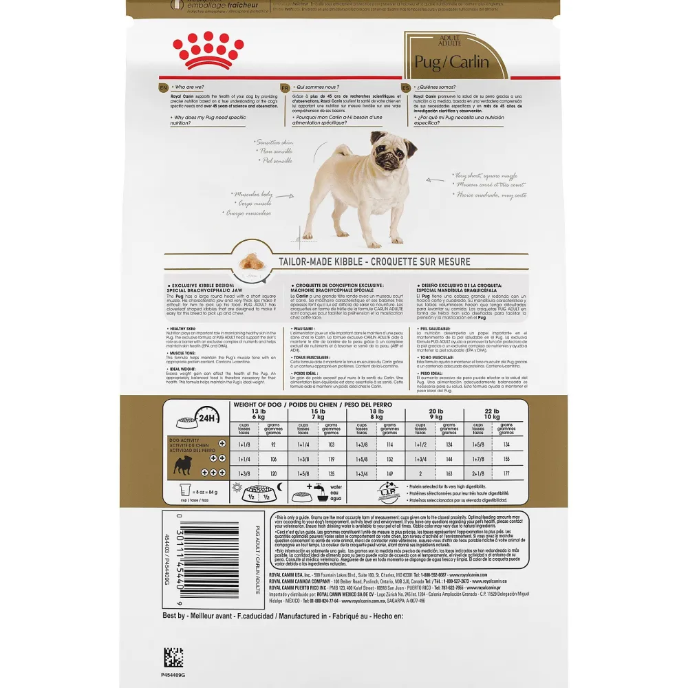 Online ® Breed Health Nutrition® Pug Adult Dry Dog Food Food Dry, Wet, Freeze Dried, Etc.
