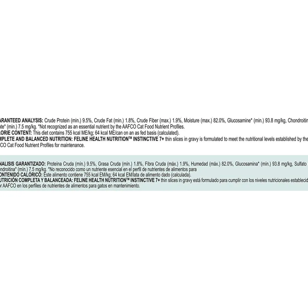 Hot Canned Cat Food Instinctive 7+ Thin Slices In Gravy Wet Food Cans, Pouches, Tetra Paks, Etc.