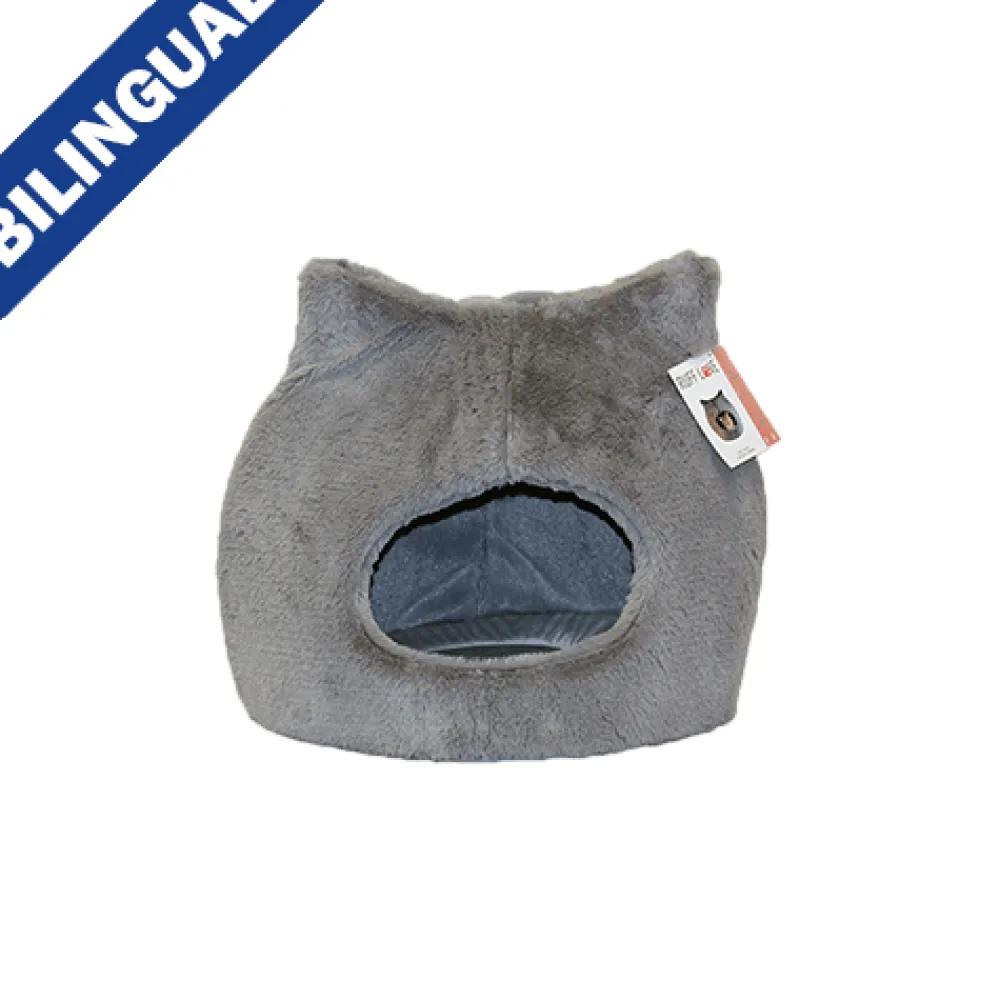 New Ruff Love Cozy Cat Bed Grey Supplies Collars, Scratchers, Toys, Etc.