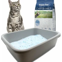 Best Natural Unscented Non-Clumping Crystal Cat Litter Supplies Collars, Scratchers, Toys, Etc.
