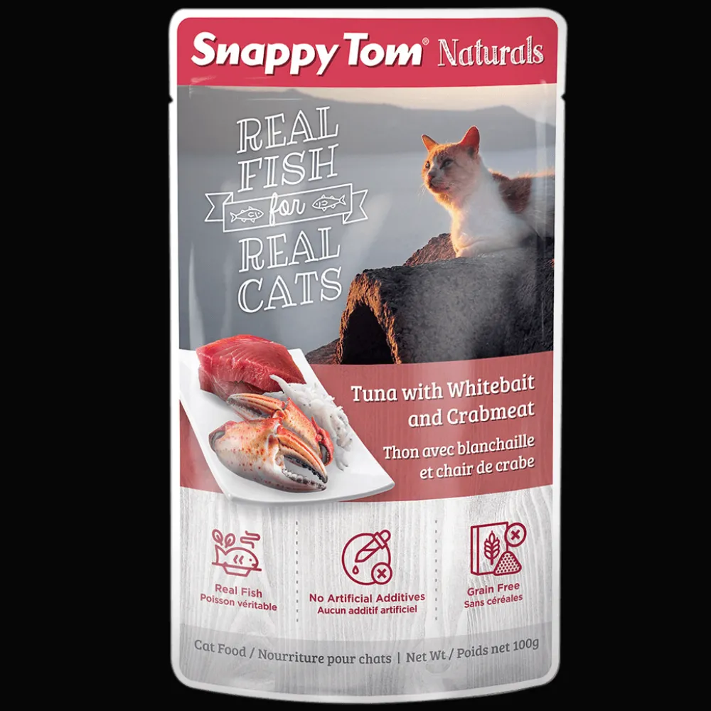 Sale Wet Cat Food Natural Pouches Tuna With Whitebait & Crab Wet Food Cans, Pouches, Tetra Paks, Etc.