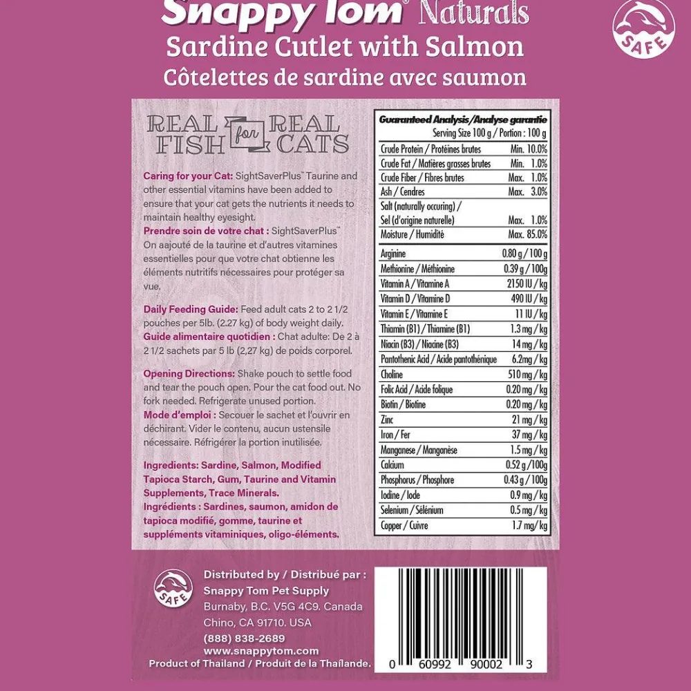 Best Wet Cat Food Natural Pouches Sardine With Salmon Wet Food Cans, Pouches, Tetra Paks, Etc.