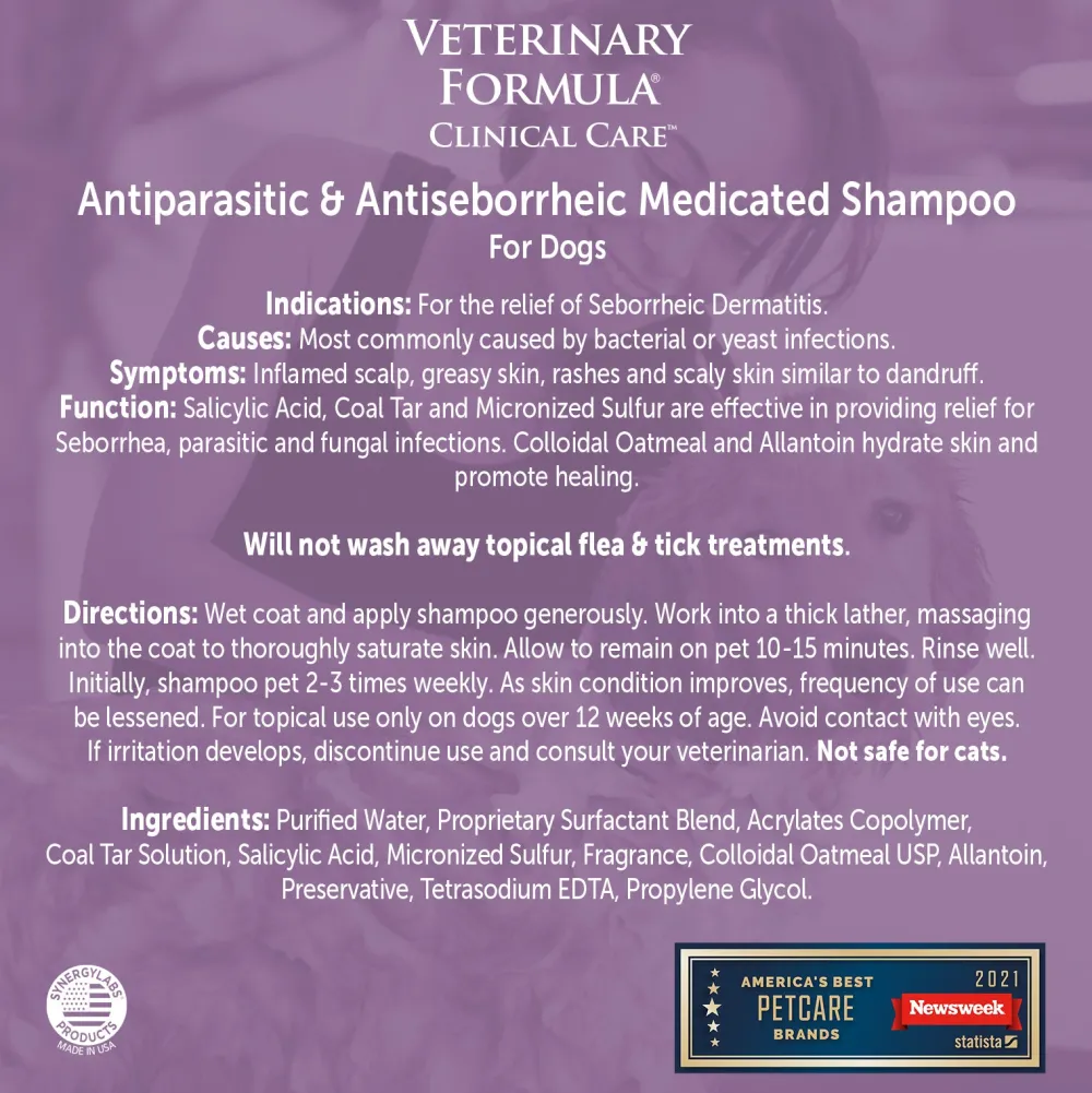 Hot Antiparasitic Medicated Shampoo Supplies Leashes, Collars, Beds, Flea & Tick, Etc.