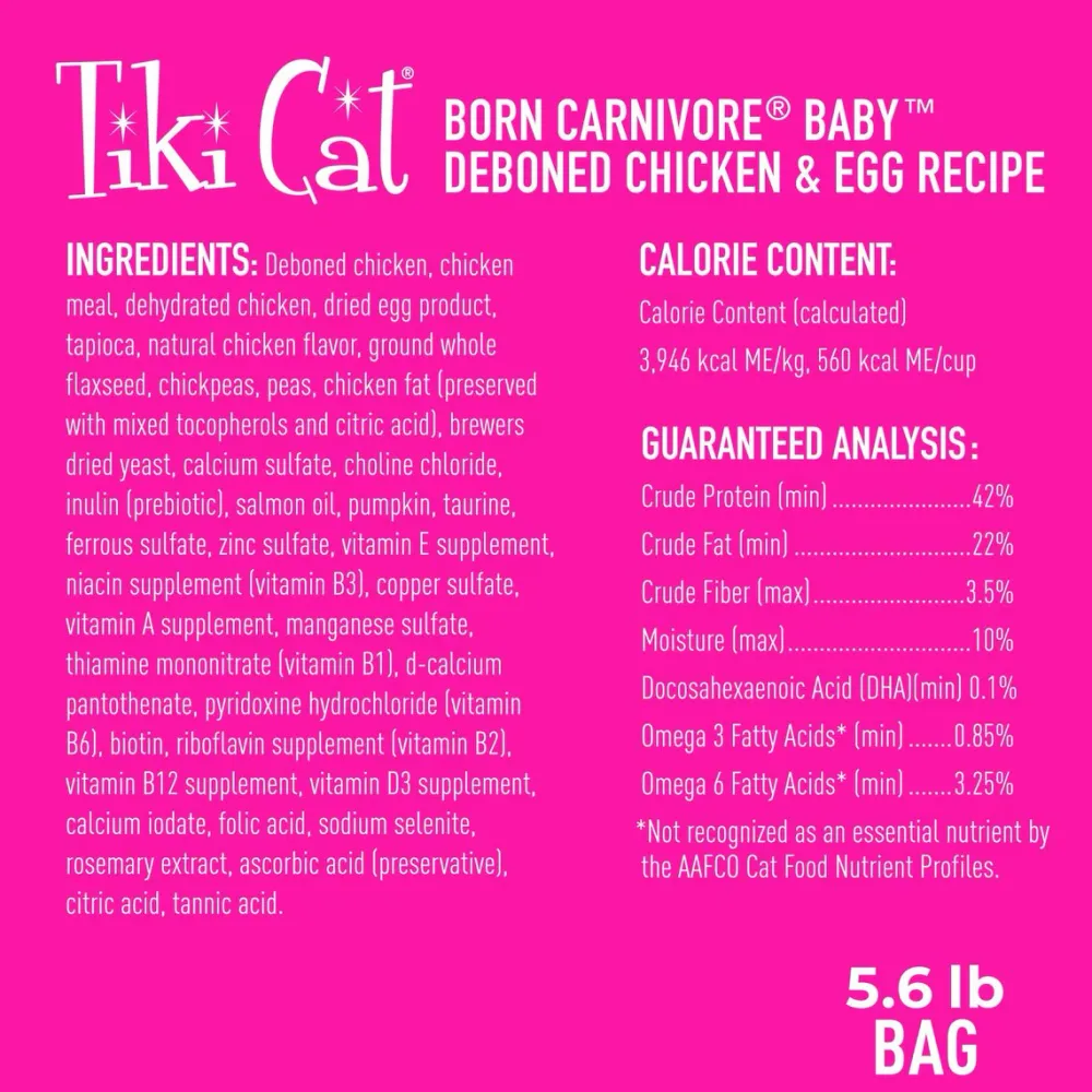 Outlet Born Carnivore High Protein Kitten Chicken & Egg Dry Food Dry Cat Food