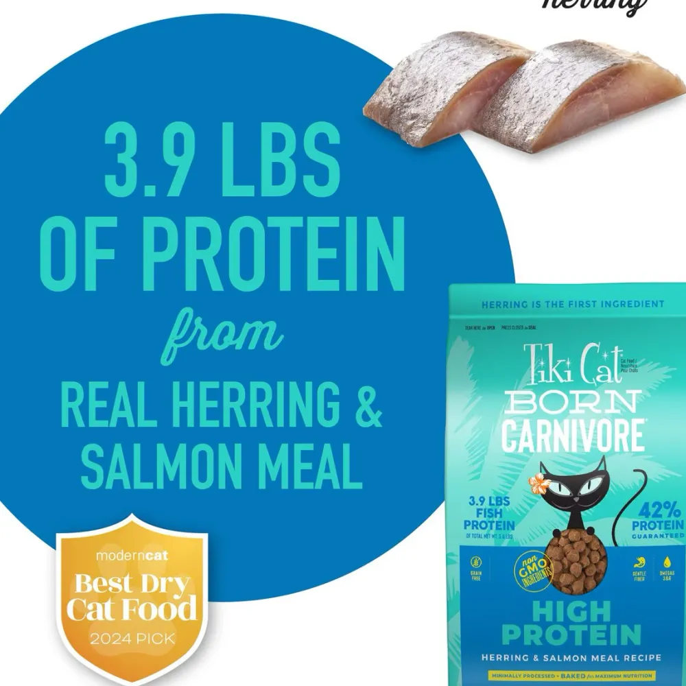 New Born Carnivore High Protein Herring & Salmon Dry Food Dry Cat Food