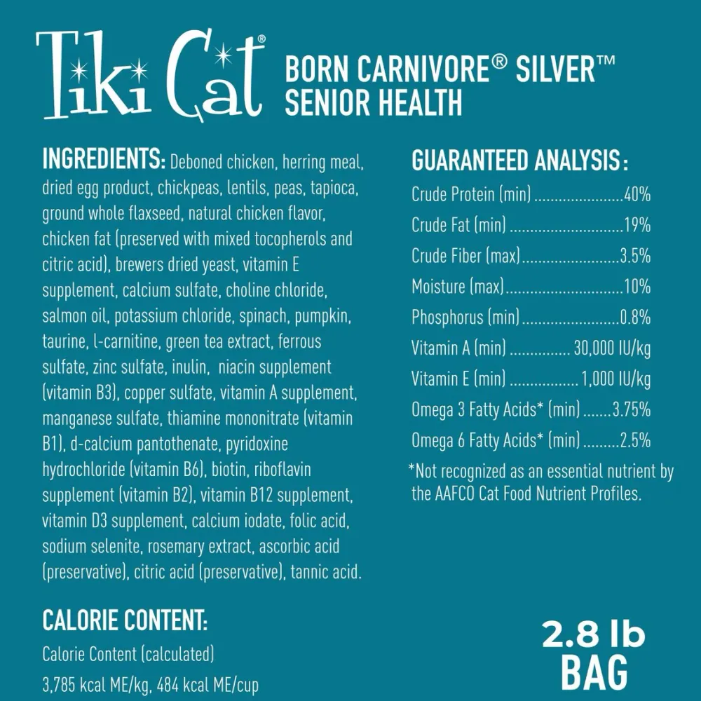 Discount Born Carnivore Silver Senior Chicken & Herring Dry Food Dry Cat Food