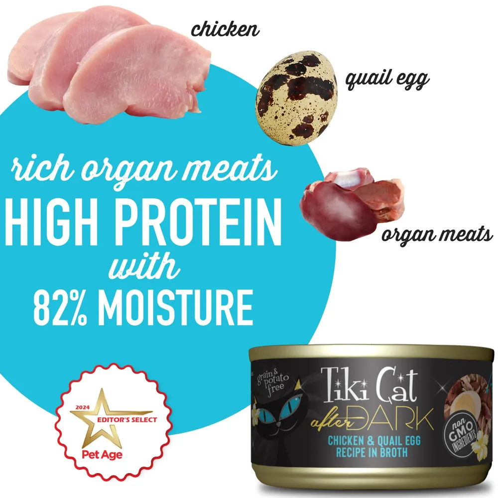 Online Can After Dark Chicken & Quail Egg in Broth Wet Food Cans, Pouches, Tetra Paks, Etc.
