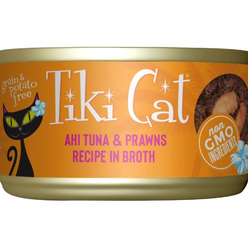 Clearance Can Ahi Tuna & Prawns Recipe In Broth Wet Food Cans, Pouches, Tetra Paks, Etc.