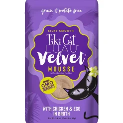 Clearance Pouch Velvet Mousse Chicken with Egg in Broth Wet Food Cans, Pouches, Tetra Paks, Etc.