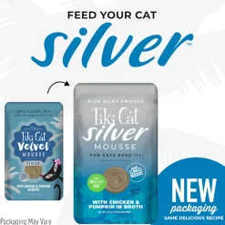 Outlet Pouch Velvet Mousse Senior Chicken With Pumpkin Wet Food Cans, Pouches, Tetra Paks, Etc.