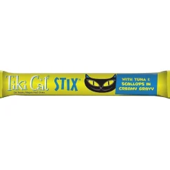 Outlet Stix Tuna & Scallops in Creamy Gravy Grain-Free Wet Cat Treat Treats Crunchy, Soft, Lickable, Etc.