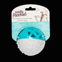 New Catch N Squeak Rubber Ball Teal Supplies Leashes, Collars, Beds, Flea & Tick, Etc. | Toys Interactive, Plush, Etc.