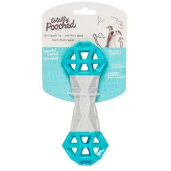 Hot Flex N Squeak Rubber Toy Teal Supplies Leashes, Collars, Beds, Flea & Tick, Etc. | Toys Interactive, Plush, Etc.