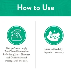 Sale Shampoo Watermelon 2 In 1 Supplies Leashes, Collars, Beds, Flea & Tick, Etc.