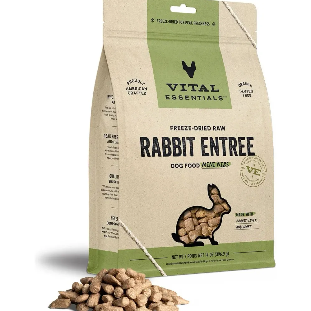 New Freeze Dried Raw Rabbit Mini Nibs Food Dry, Wet, Freeze Dried, Etc.