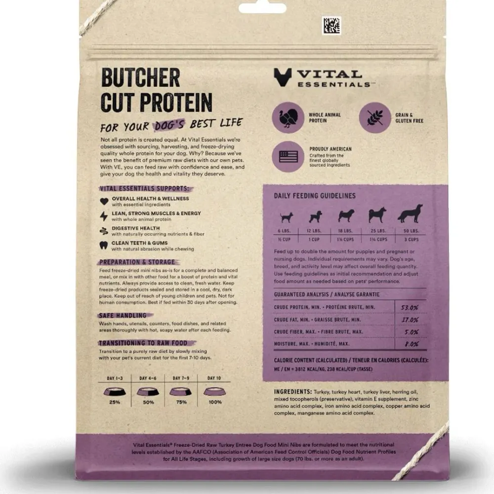 Clearance Freeze Dried Raw Turkey Mini Nibs Food Dry, Wet, Freeze Dried, Etc.