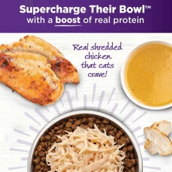 Fashion Bowl Boosters Shredded Chicken Wet Cat Topper Wet Food Cans, Pouches, Tetra Paks, Etc.