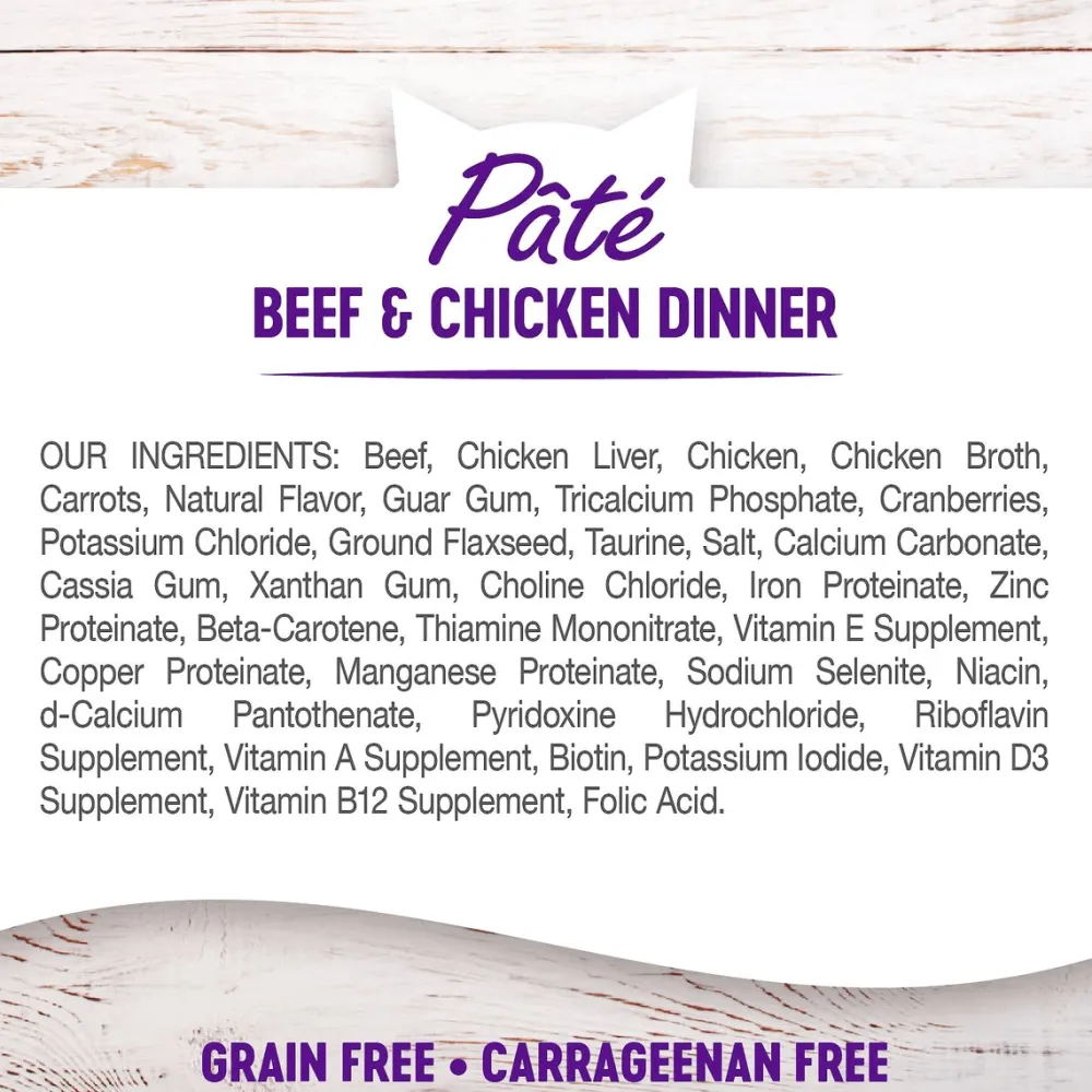 New Complete Health Adult Beef & Chicken Formula Grain-Free Canned Cat Food Wet Food Cans, Pouches, Tetra Paks, Etc.