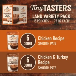 New CORE Tiny Tasters Pâté Land Variety Pack Wet Food Cans, Pouches, Tetra Paks, Etc.
