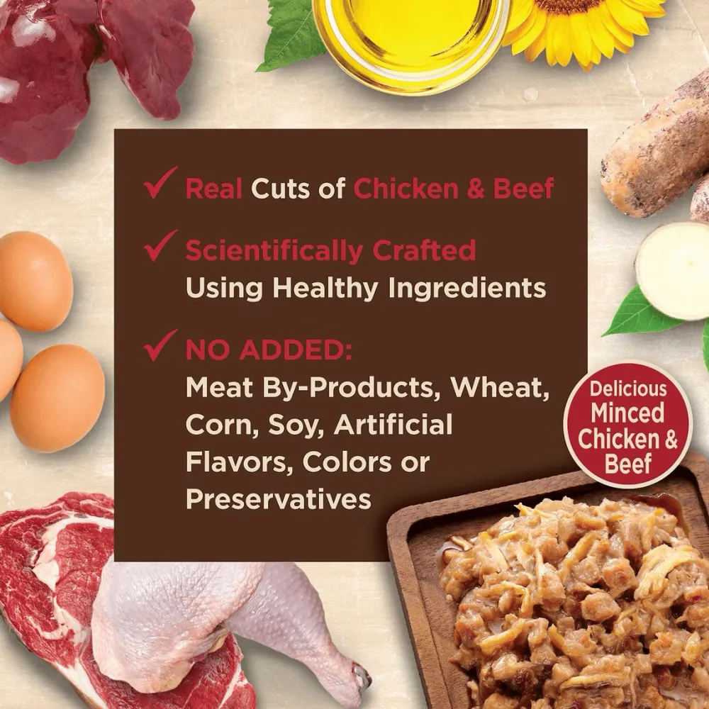 New CORE Tiny Tasters Minced Chicken & Beef in Gravy Wet Cat Food Wet Food Cans, Pouches, Tetra Paks, Etc.