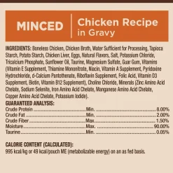 Hot CORE Tiny Tasters Minced Chicken in Gravy Wet Cat Food Wet Food Cans, Pouches, Tetra Paks, Etc.