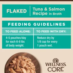 New CORE Tiny Tasters Flaked Tuna & Salmon in Sauce Wet Cat Food Wet Food Cans, Pouches, Tetra Paks, Etc.
