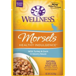 Online Healthy Indulgence Morsels Turkey & Duck Wet Cat Food Wet Food Cans, Pouches, Tetra Paks, Etc.