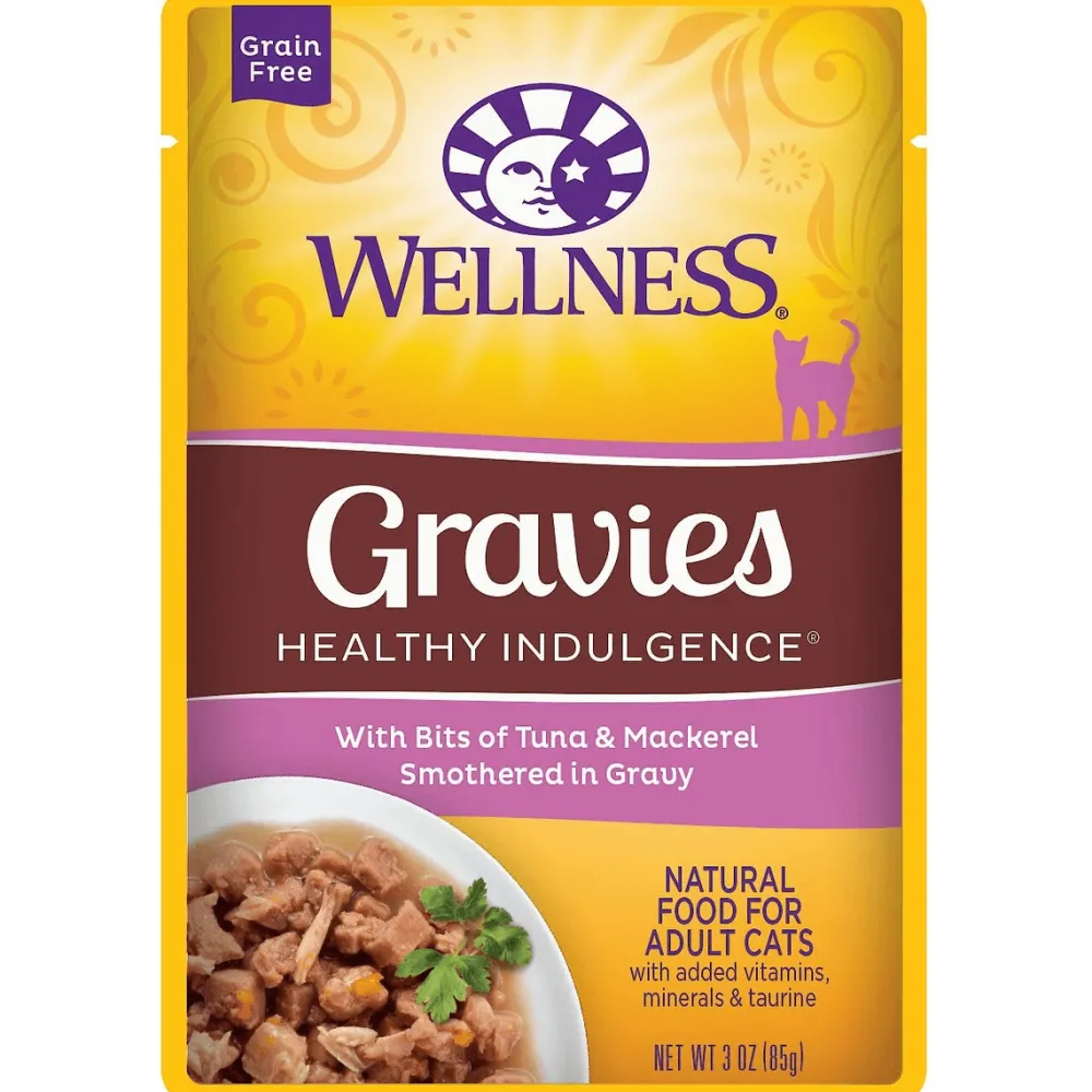 Discount Healthy Indulgence Gravies Tuna & Mackerel Wet Cat Food Wet Food Cans, Pouches, Tetra Paks, Etc.