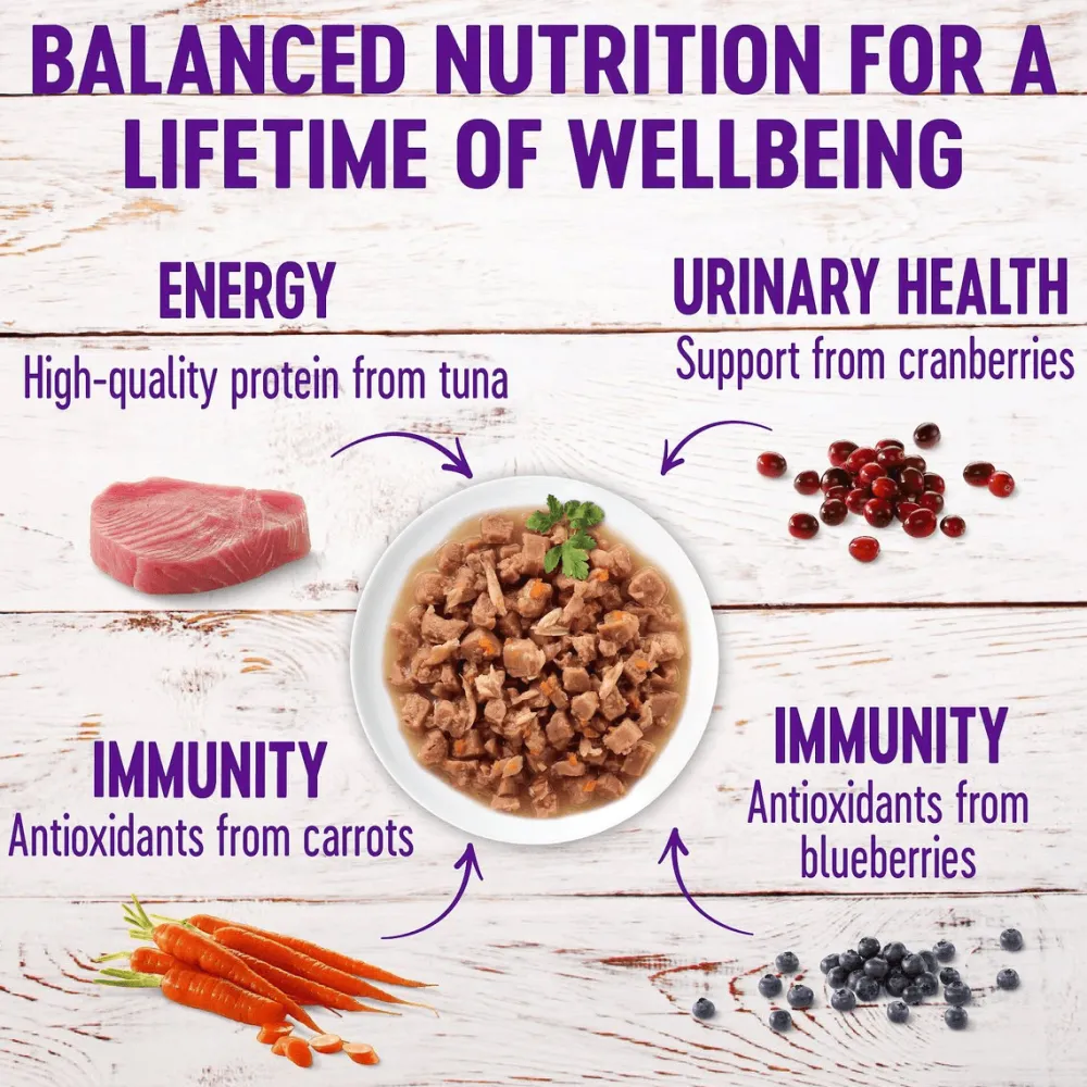 Fashion Healthy Indulgence Morsels Tuna Wet Cat Food Wet Food Cans, Pouches, Tetra Paks, Etc.