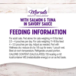New Healthy Indulgence Morsels Salmon & Tuna Wet Cat Food Wet Food Cans, Pouches, Tetra Paks, Etc.