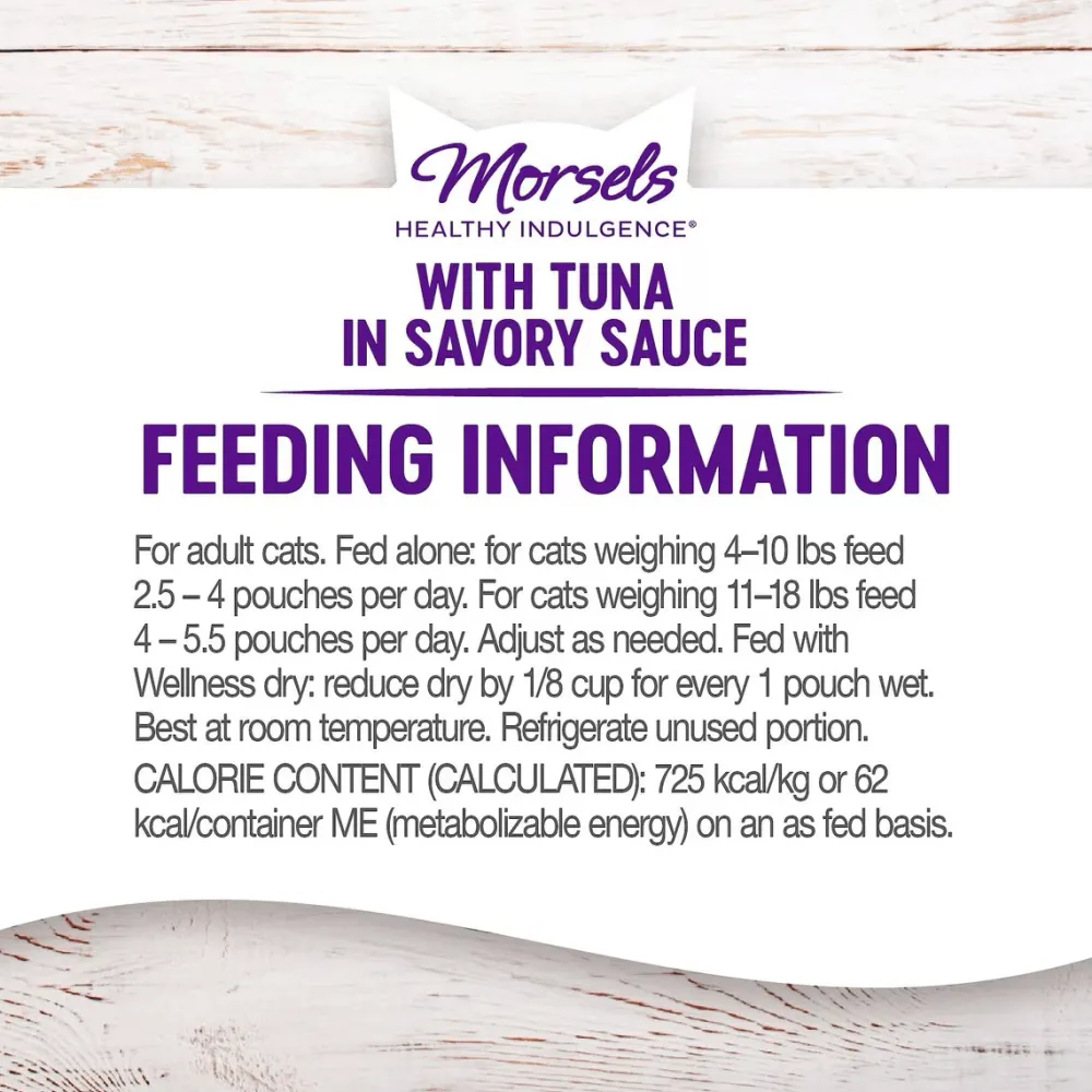 Fashion Healthy Indulgence Morsels Tuna Wet Cat Food Wet Food Cans, Pouches, Tetra Paks, Etc.