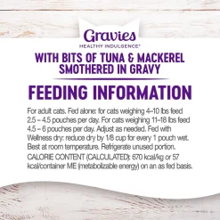 Discount Healthy Indulgence Gravies Tuna & Mackerel Wet Cat Food Wet Food Cans, Pouches, Tetra Paks, Etc.