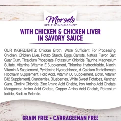 New Healthy Indulgence Morsels Chicken & Chicken Liver Wet Cat Food Wet Food Cans, Pouches, Tetra Paks, Etc.