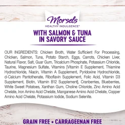 New Healthy Indulgence Morsels Salmon & Tuna Wet Cat Food Wet Food Cans, Pouches, Tetra Paks, Etc.