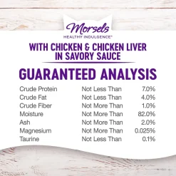 New Healthy Indulgence Morsels Chicken & Chicken Liver Wet Cat Food Wet Food Cans, Pouches, Tetra Paks, Etc.