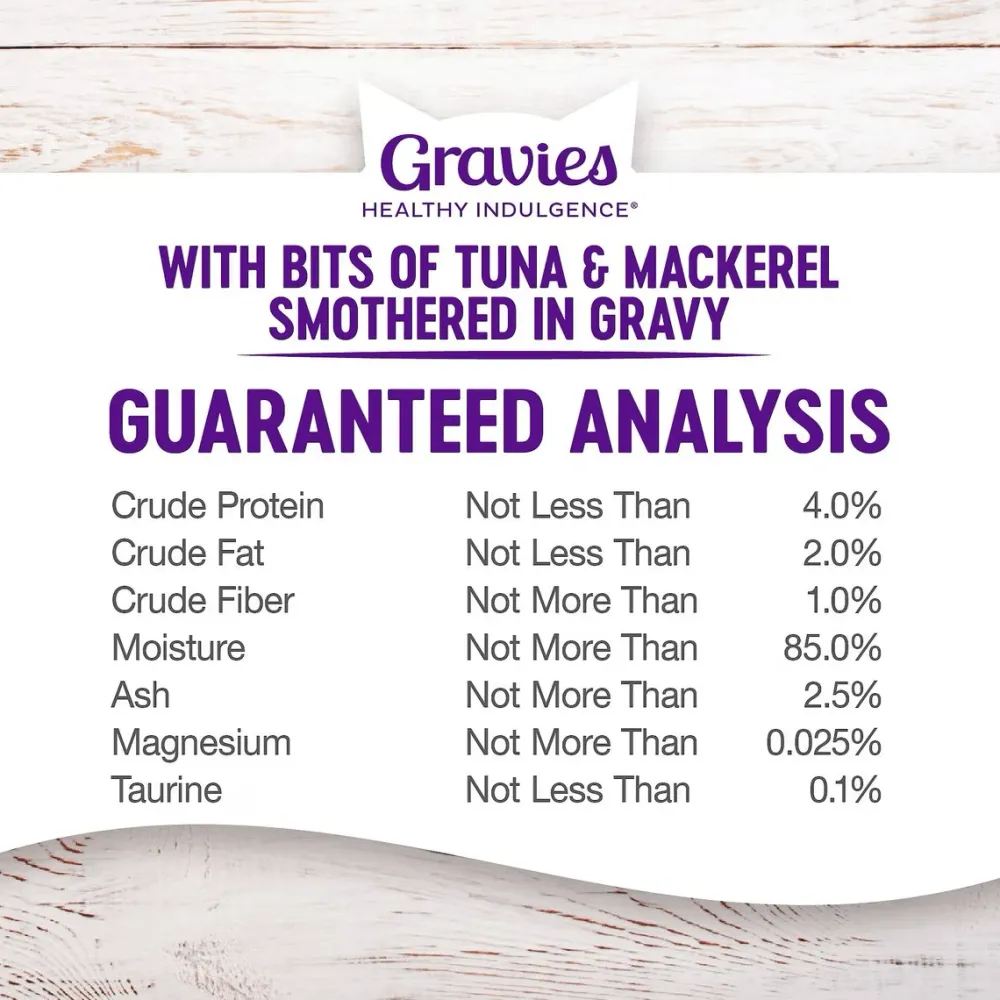 Discount Healthy Indulgence Gravies Tuna & Mackerel Wet Cat Food Wet Food Cans, Pouches, Tetra Paks, Etc.