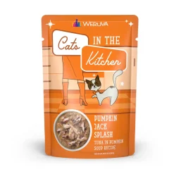 New Cat Pouch Cats in the Kitchen Pumpkin Jack Splash Tuna & Pumpkin Dinner in Gravy Wet Food Cans, Pouches, Tetra Paks, Etc.