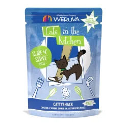 Outlet Cat Pouch Cats in the Kitchen Cattyshack Chicken & Shrimp Pate Wet Food Cans, Pouches, Tetra Paks, Etc.