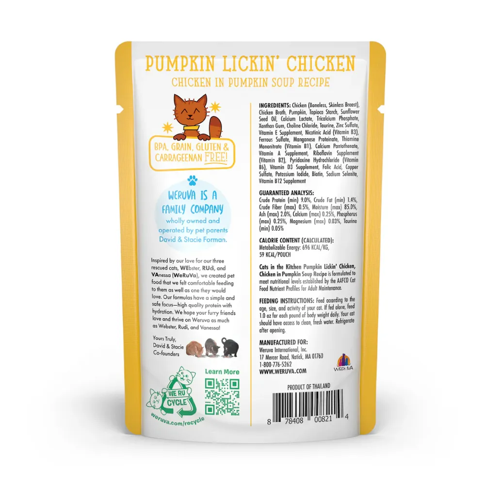 Best Cat Pouch Cats in the Kitchen Pumpkin Lickin' Chicken Shreds Wet Food Cans, Pouches, Tetra Paks, Etc.