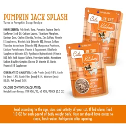 New Cat Pouch Cats in the Kitchen Pumpkin Jack Splash Tuna & Pumpkin Dinner in Gravy Wet Food Cans, Pouches, Tetra Paks, Etc.