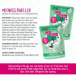 Fashion Cat Pouch Cats in the Kitchen Meowisss Bueller Chicken & Lamb Pate Wet Food Cans, Pouches, Tetra Paks, Etc.
