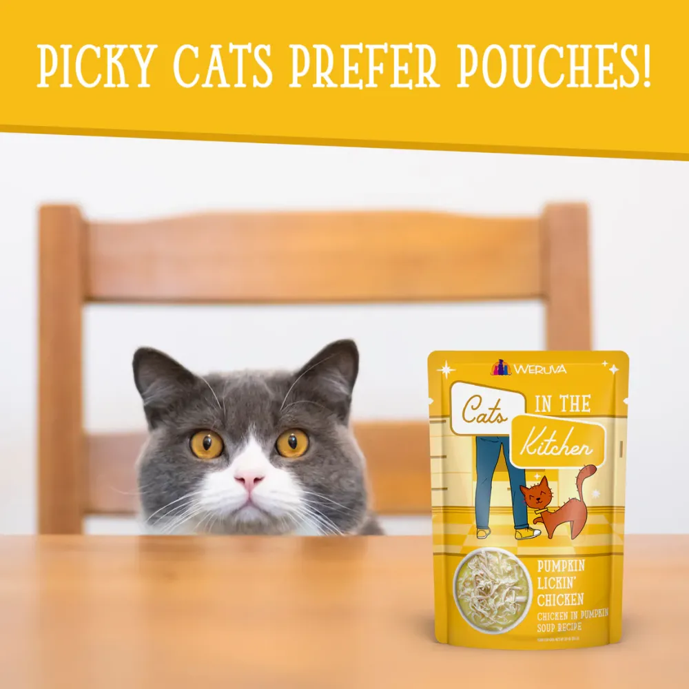 Best Cat Pouch Cats in the Kitchen Pumpkin Lickin' Chicken Shreds Wet Food Cans, Pouches, Tetra Paks, Etc.