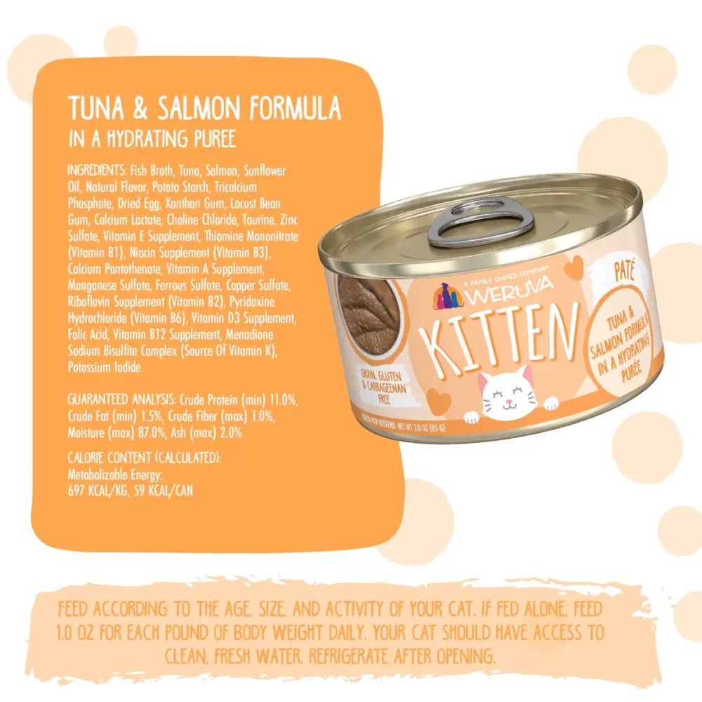 New Kitten Can Tuna & Salmon Wet Food Cans, Pouches, Tetra Paks, Etc.