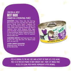 Best Wet Cat Food BFF Best Buds Chicken & Beef Pate Wet Food Cans, Pouches, Tetra Paks, Etc.