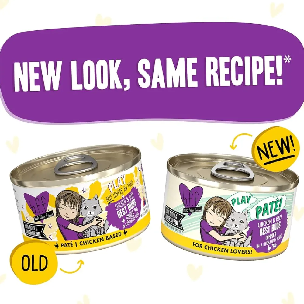 Best Wet Cat Food BFF Best Buds Chicken & Beef Pate Wet Food Cans, Pouches, Tetra Paks, Etc.